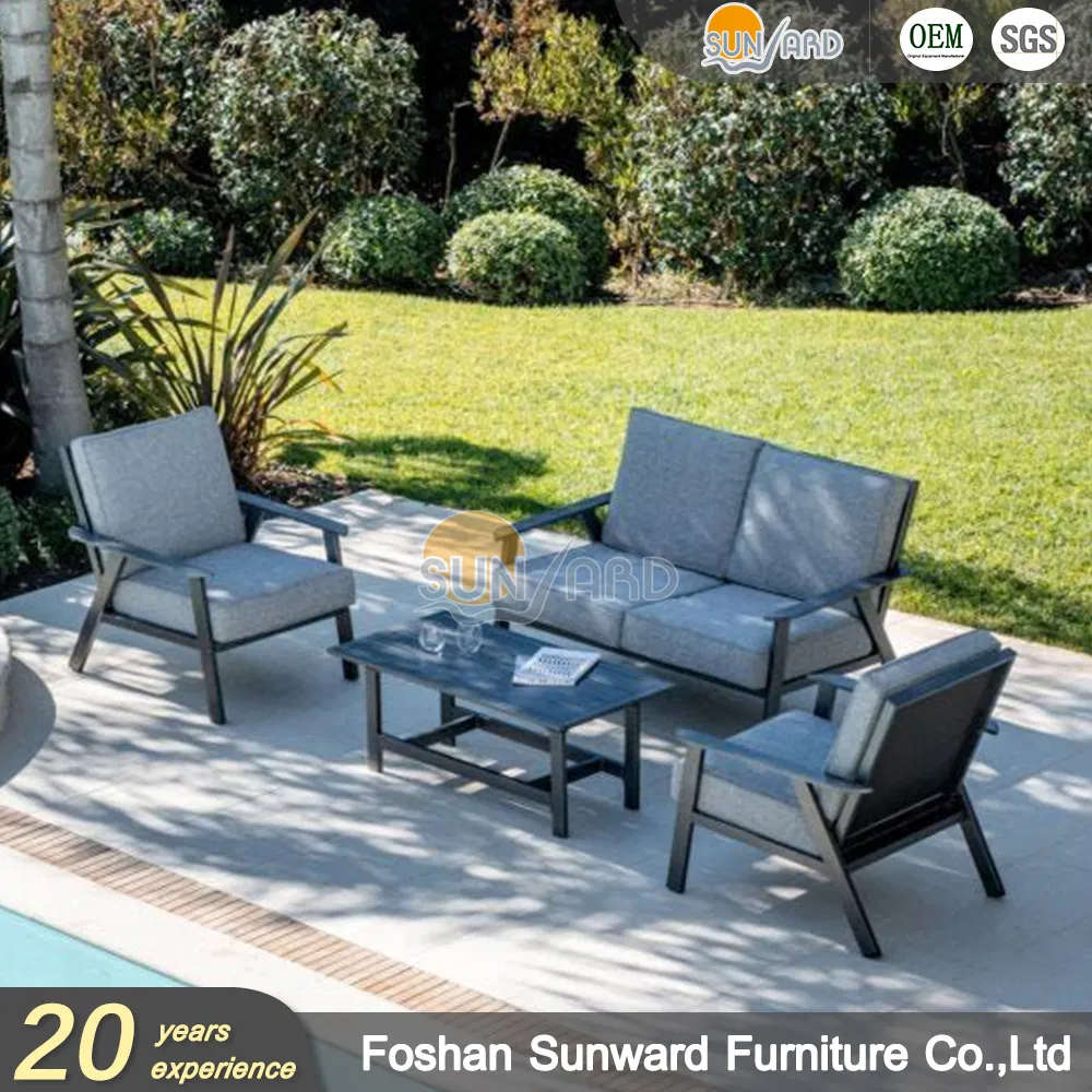 Modern Customized Hotel Garden Living Room Sectional Aluminum Outdoor Sofa Furniture
