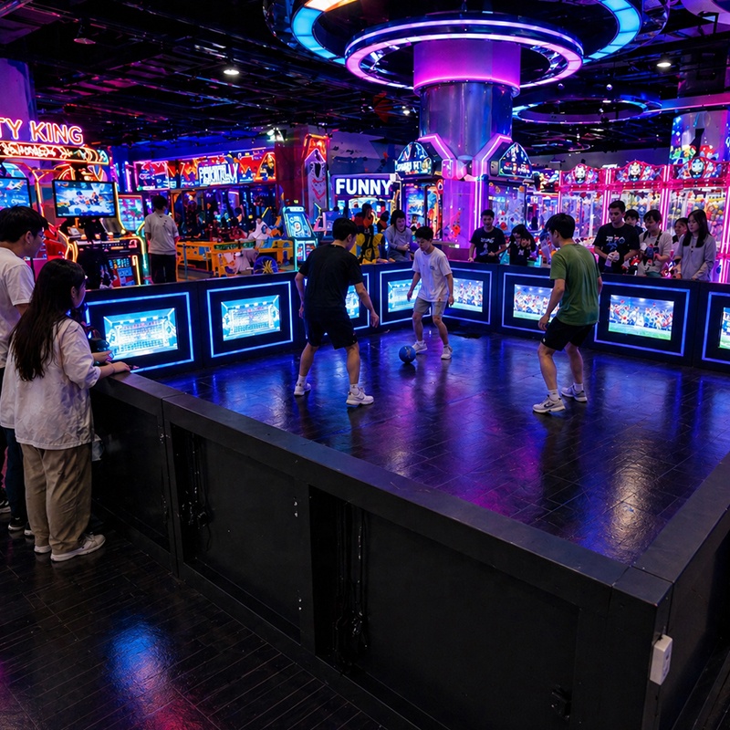 LED Interactive Football Game Wall Smart Sensor Indoor Soccer Training Game For Mall Amusement &amp; Youth Training