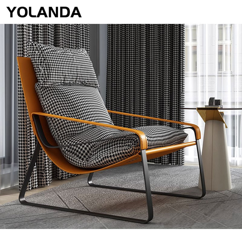 Yolanda Custom Made Office Home Furniture Modern Living Room Single Lounge Sofa Accent Leisure Chair Armchair for Hotel Project