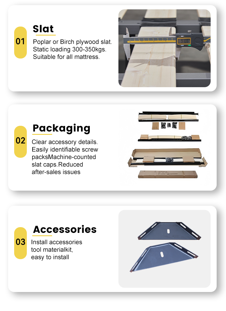 Bed frame main display