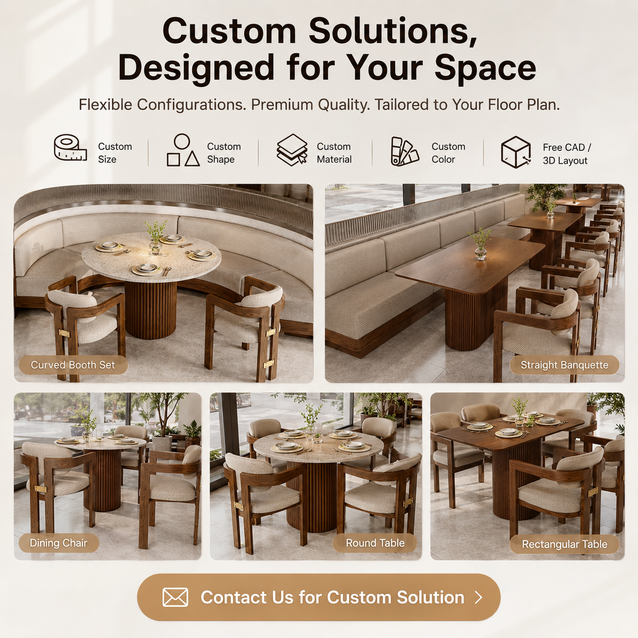 Nordic Cafe Furniture Solid Wood Durable Rattan Dining Table Set Fast Food Chair Western Banquette Restaurant Booth Seating Sofa