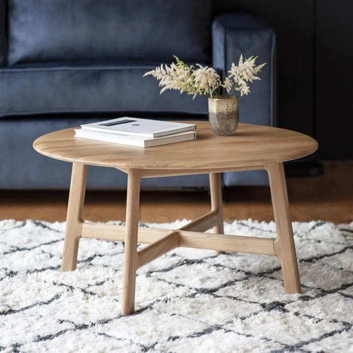 Solid Walnut Wooden Coffee Tables Nest of 3 4