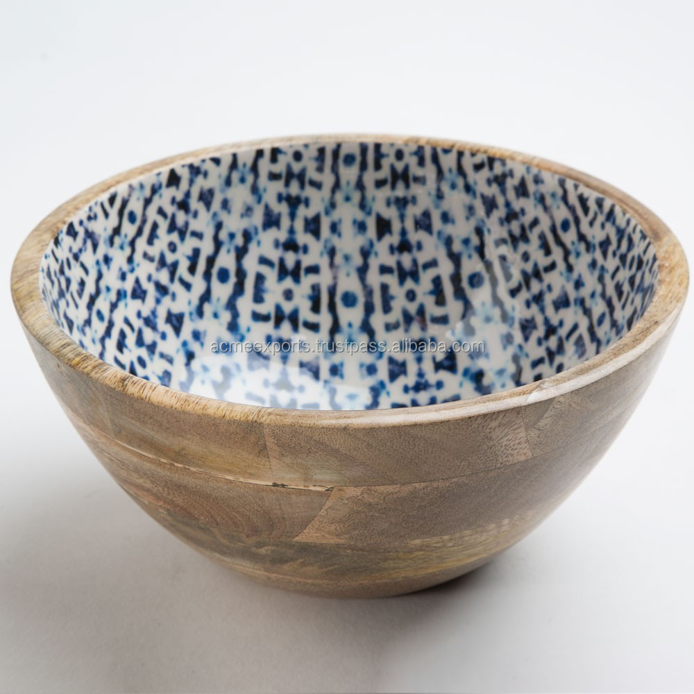 Wooden Bowl Enamel Texture