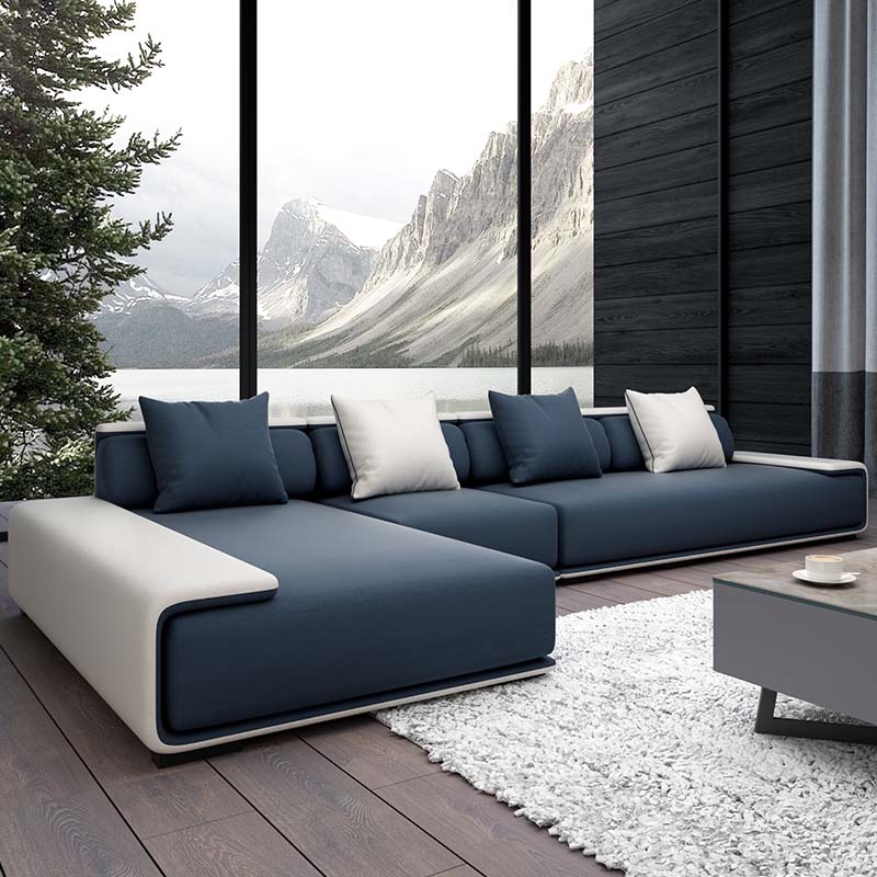 Living Room L Shape Sofa Angle View