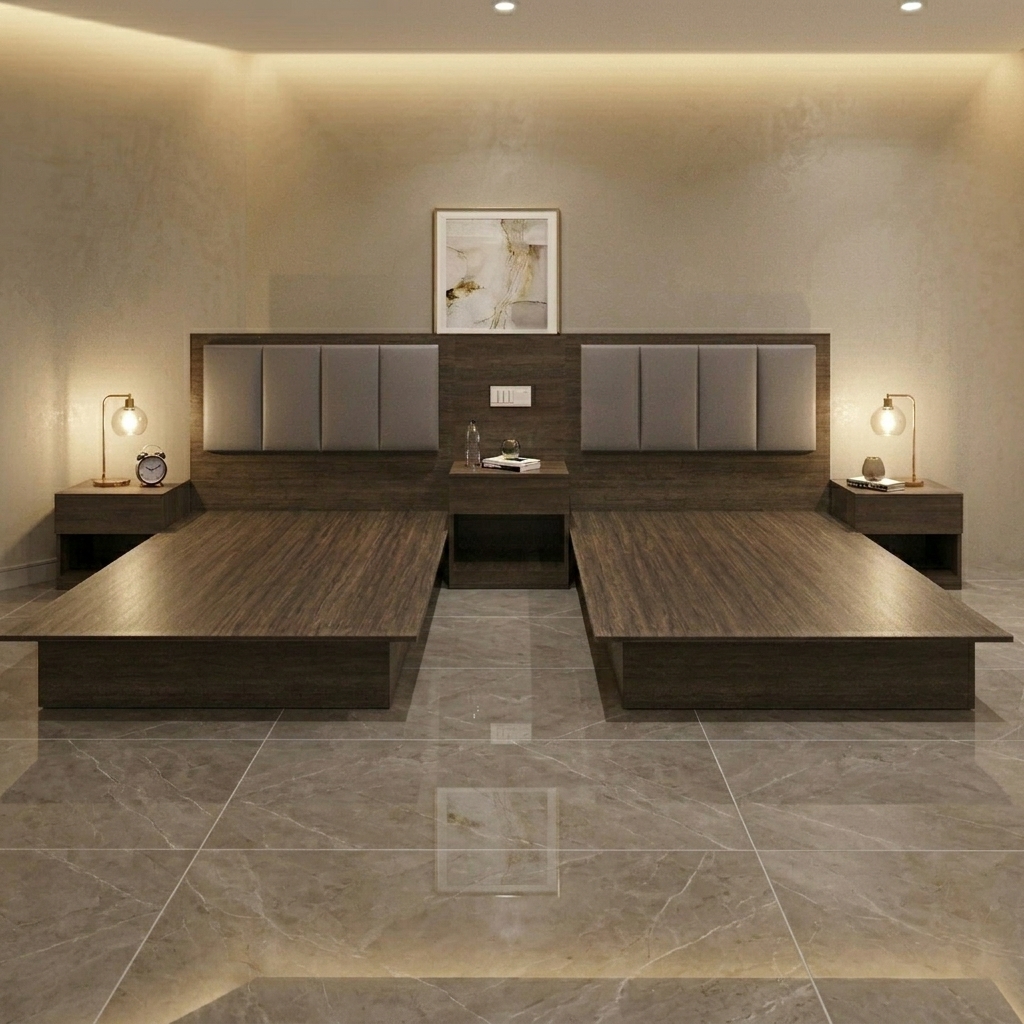 Hotel Furniture Supplier Wholesale Customization Modern Melamine Luxury Commercial Hotel Bedroom Furniture Sets Hotel Furniture
