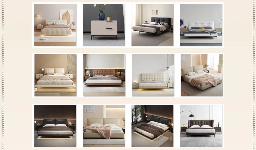 Solid Wood Bedroom Bed 1