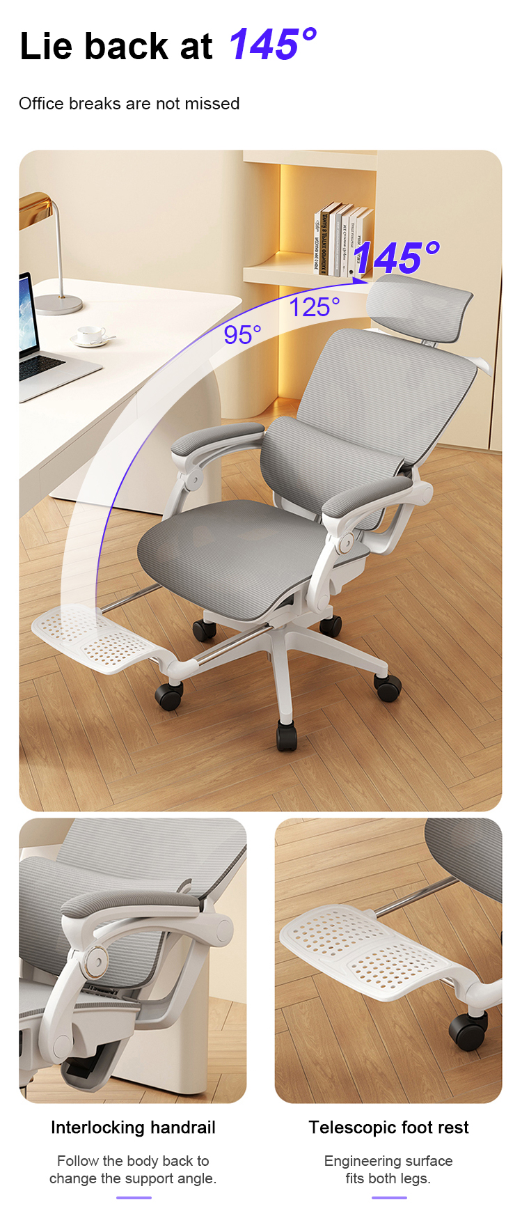 Mesh Office Chair Detail 10