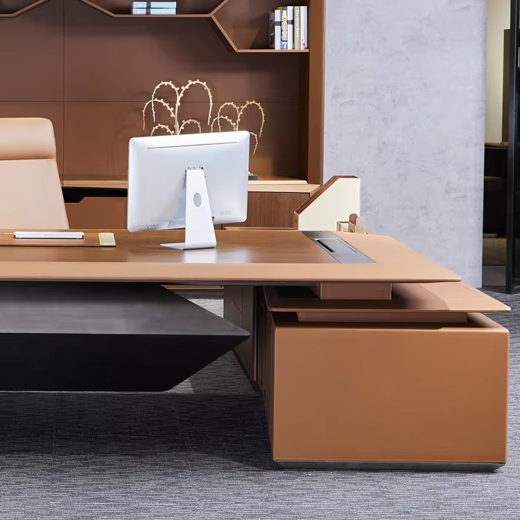 Hot Sale Custom Office Furniture Manager High-End Ceo Modern Boss Luxury Office Furniture 2600*2350*750mm