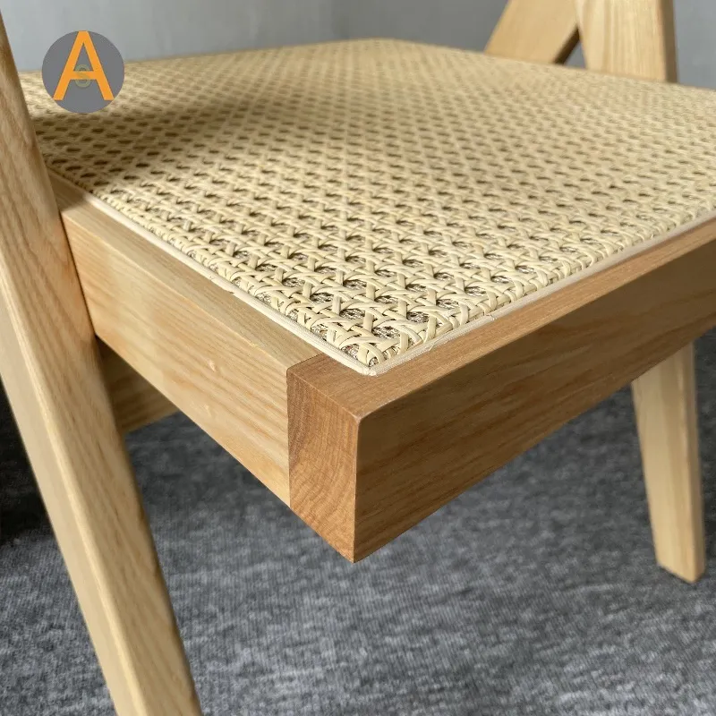 Modern MID Century Rattan Accent Chair Seating Indoor Furniture with Armrest