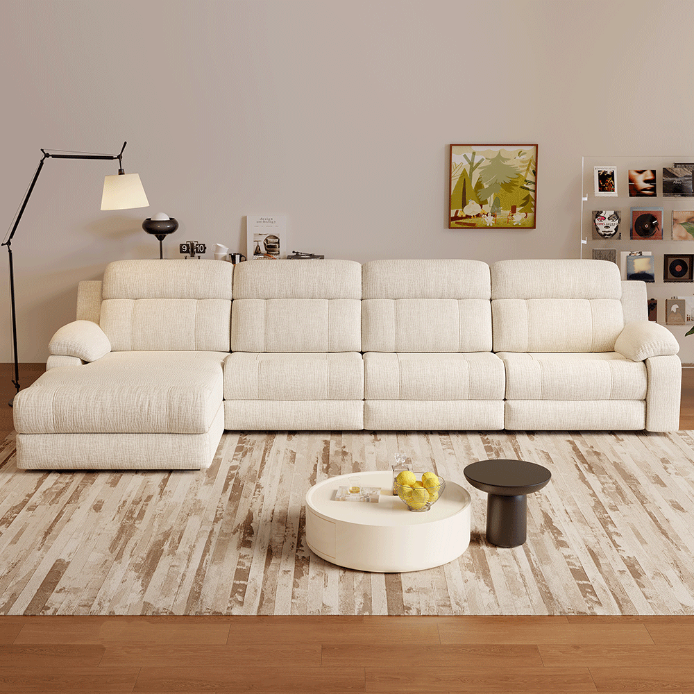Factory Direct Custom Wholesale Modern Living Room Furniture Set Fabric Recliningsofa Office Cinema Project Power Recliner Sofa