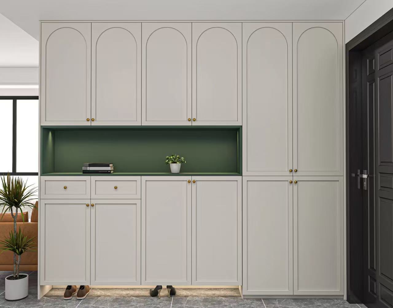Entryway Shoe Cabinet, Modern Minimalist Style, Enhance Home Aesthetics