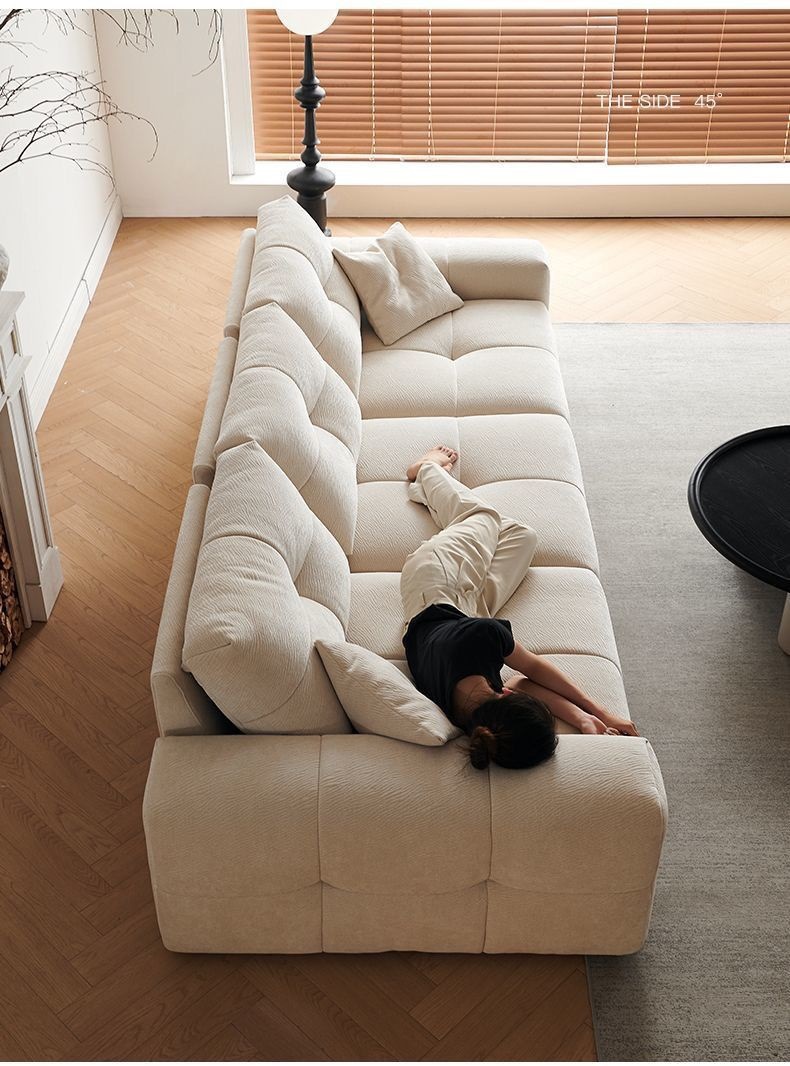 Fabric Sofa Movable Backrest pixel Sofa Mobile Backrest Living Room Modern Minimalist Sitting Deep Chenille