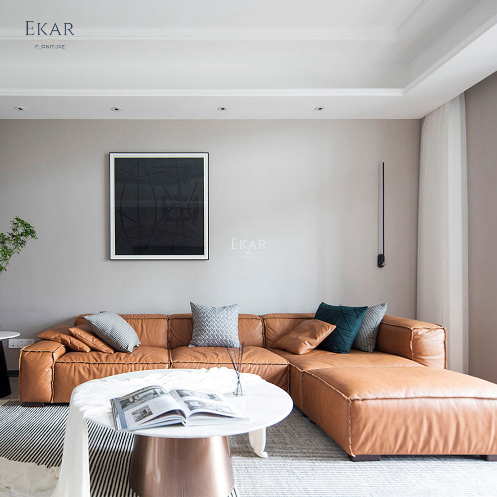 Modern Modular Block Sofa for Customizable Living Room Seating