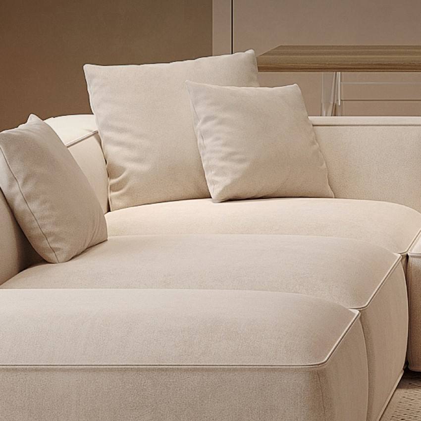 OEM Modern Living Room Sofas Set L Shaped Reclinable Large Sofa Couches Luxury Microfiber Fabric Sectional Soft Villa Sofa