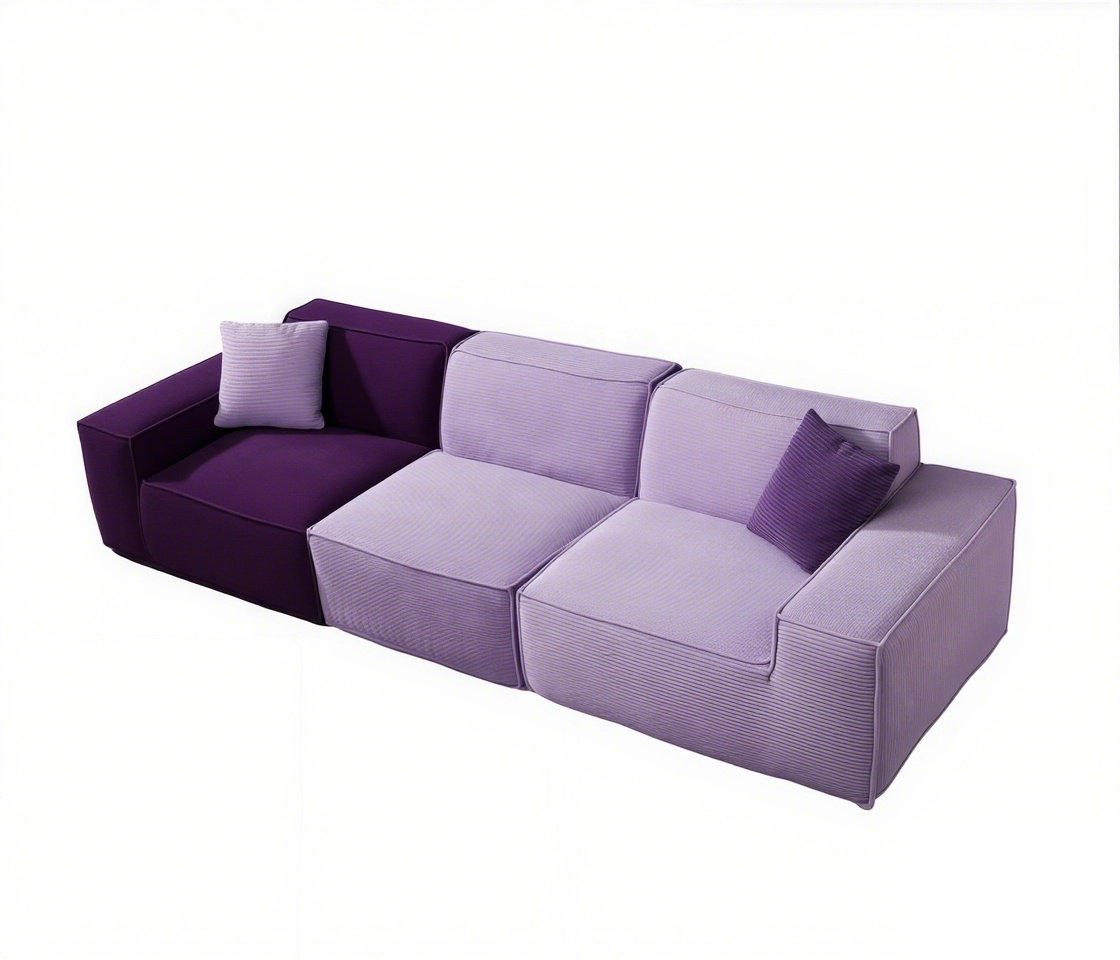 Modern Modular Sectional Sofa Couch for Living Room Fabric Chair Furniture No Assembly Required