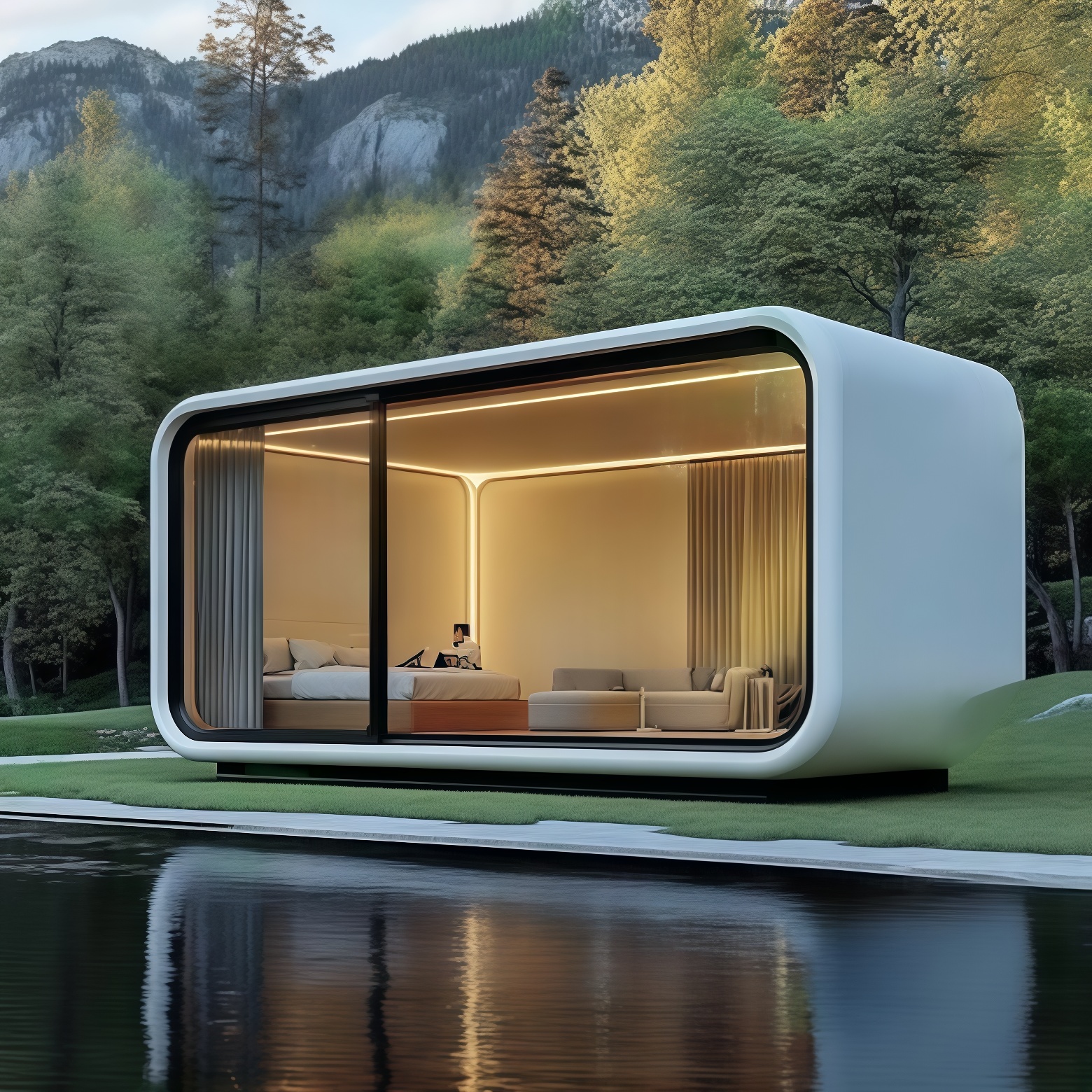 Single Space Soundproof Capsule Hotel Hostel Capsule Bed Sleeping Pods Capsule Hotel