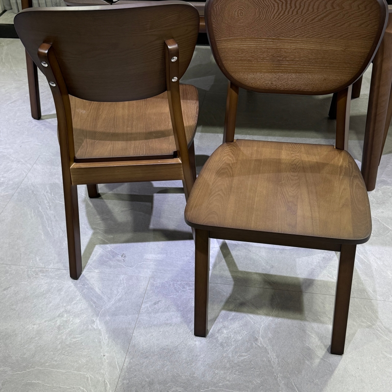Modern Foldable Dining Table Set with Stylish Solid Wood Legs