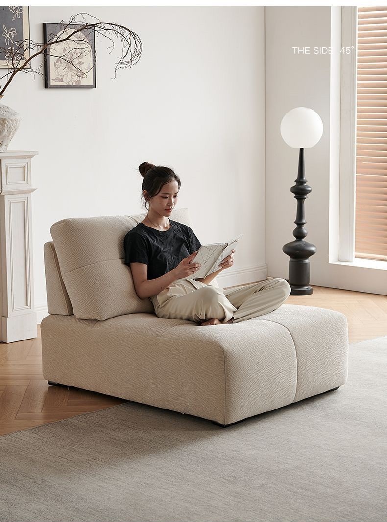 Fabric Sofa Movable Backrest pixel Sofa Mobile Backrest Living Room Modern Minimalist Sitting Deep Chenille