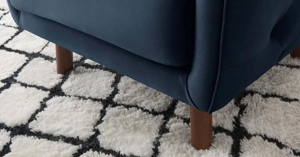 Modern Accent Chair Dimensions and Padding Detail