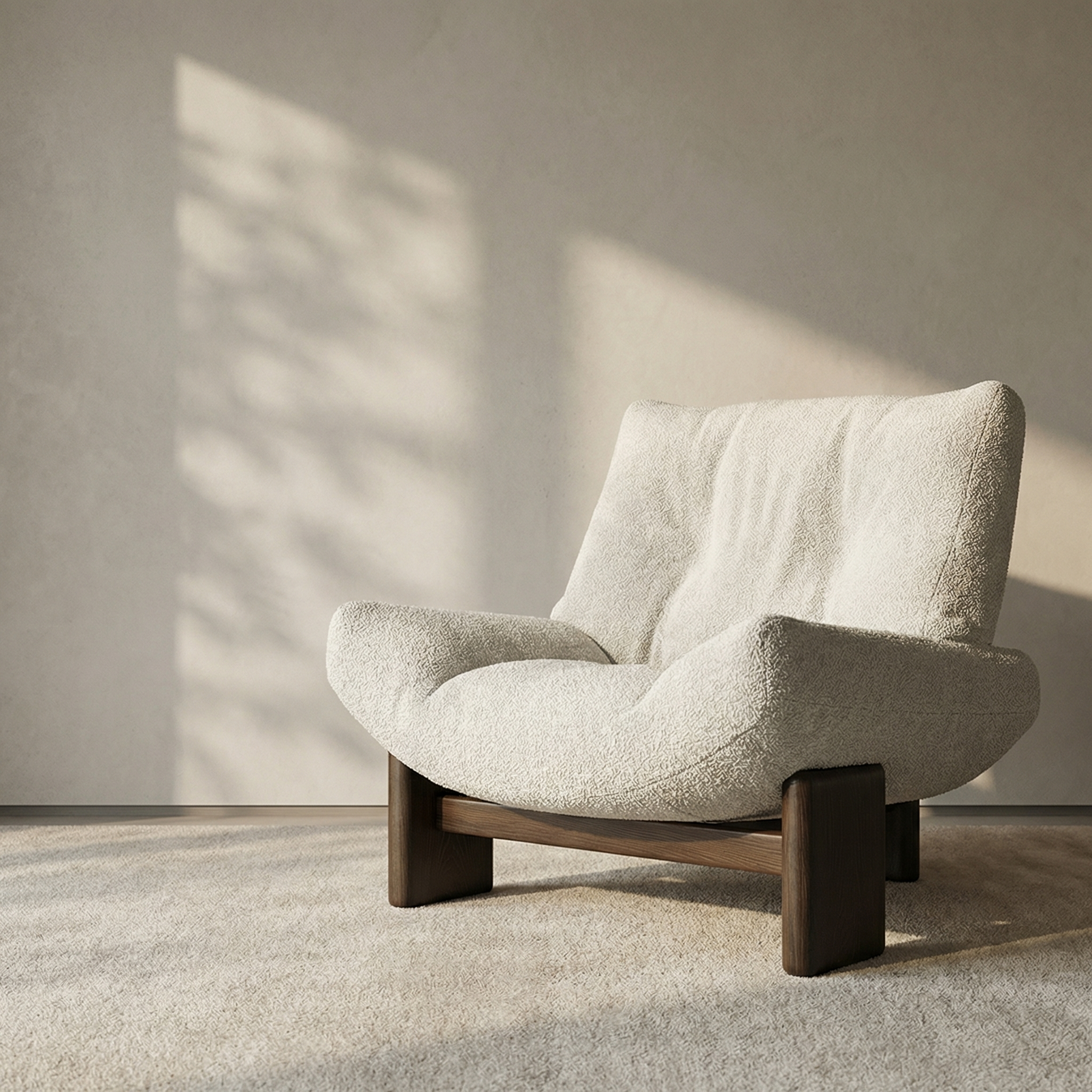 GUXI Business EMMI Amy Single Leisure Sofa Chair Modern Design Spine-Protecting Fabric Living Room Lazy Light Home Furniture