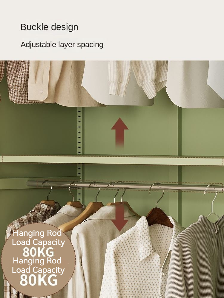 French Style Retro Freestanding Wardrobe Workshop 2025 New Arrival Steel Door Lockable Children's Formaldehyde-Free Living Room