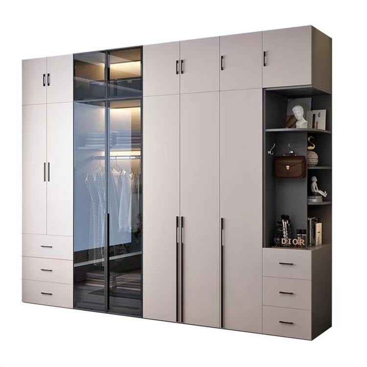 High Quality White Lacquer Wardrobe Build In Wood White Closet Wardrobe Storage Closet Walk In Wardrobe