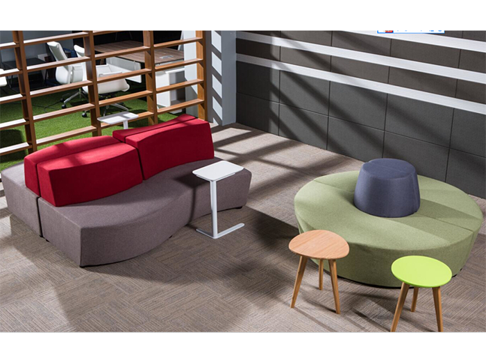 Greenfield Furniture High Quality Collaborative Modern Office Commercial Furniture Upholstered Sectional Modular Sofa