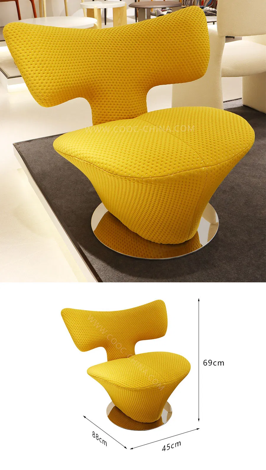 Modern Luxury Accent Chairs Leisure Living Room Modern Fabric Design Home Furniture