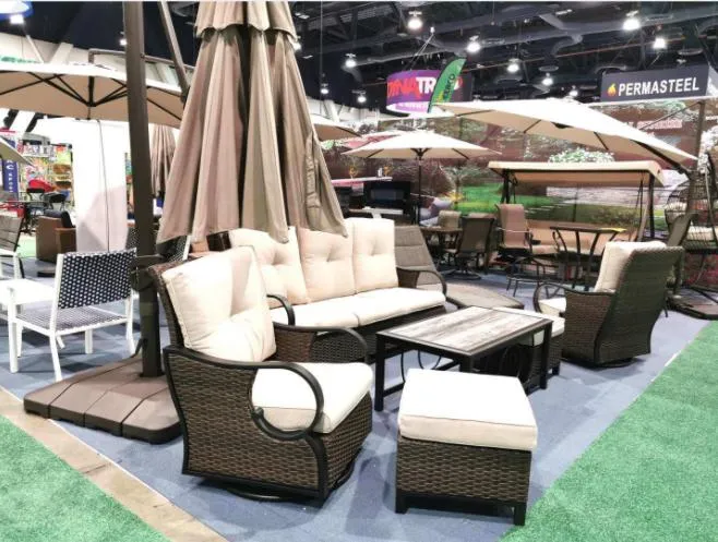 Sale of 4 Pieces Modern Sectional Outdoor Handmade Rattan Furniture Sofa Set