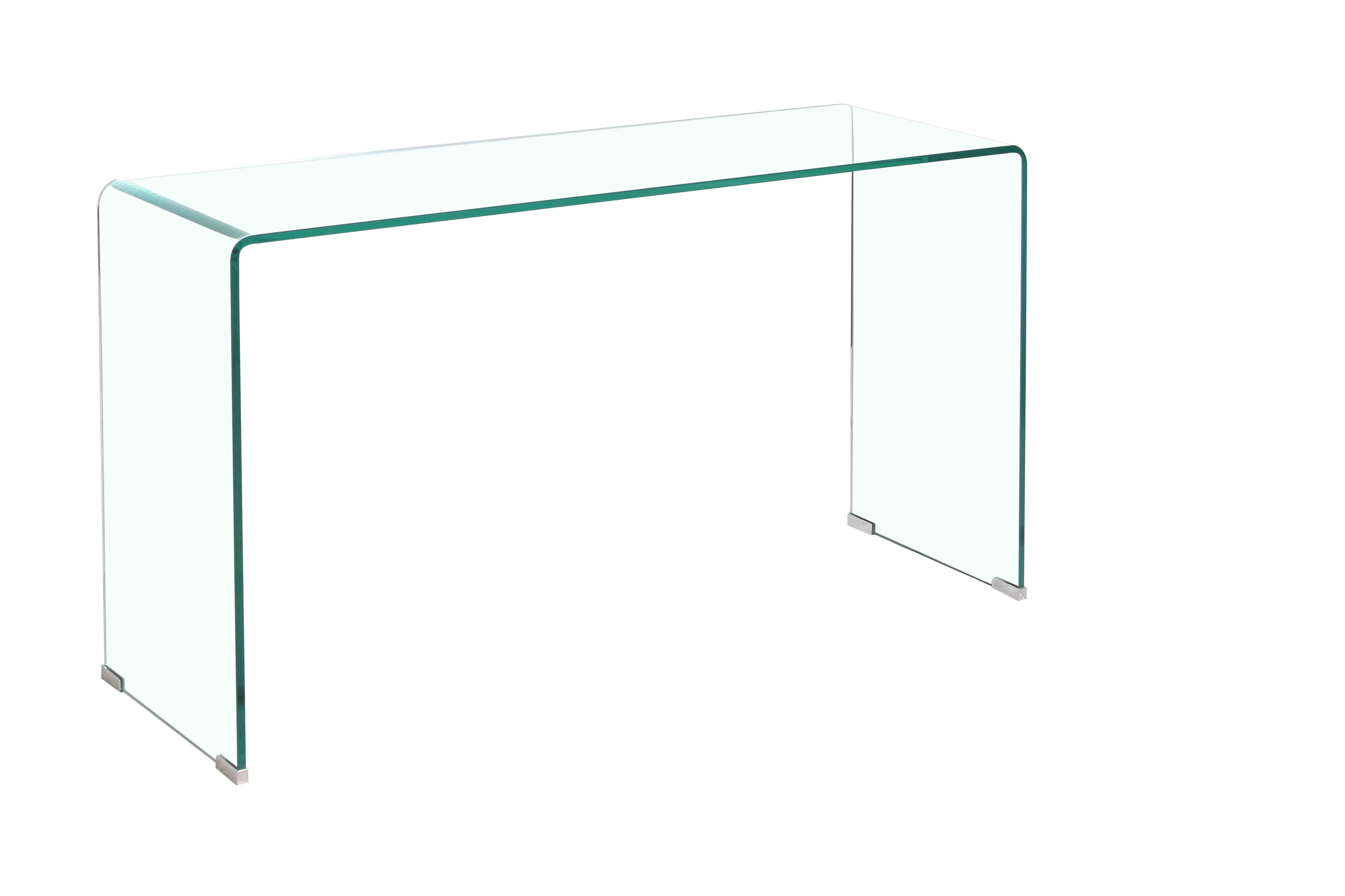 One in Stock Piece Drop Shipping Modern Clear Glass Console Table Luxury Hallway Elegan Tentryway Entrance Entry Living Room