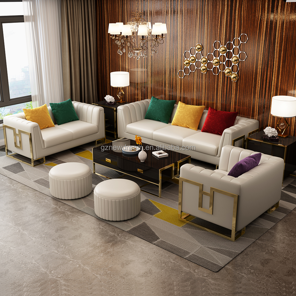 Genuine Leather Sofa Set
