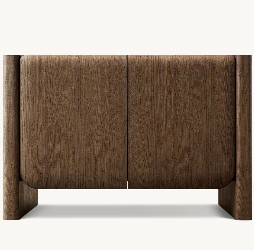 RH American-style Solid Wood Dining Cabinet Storage Cabinet Organizer Cabinet