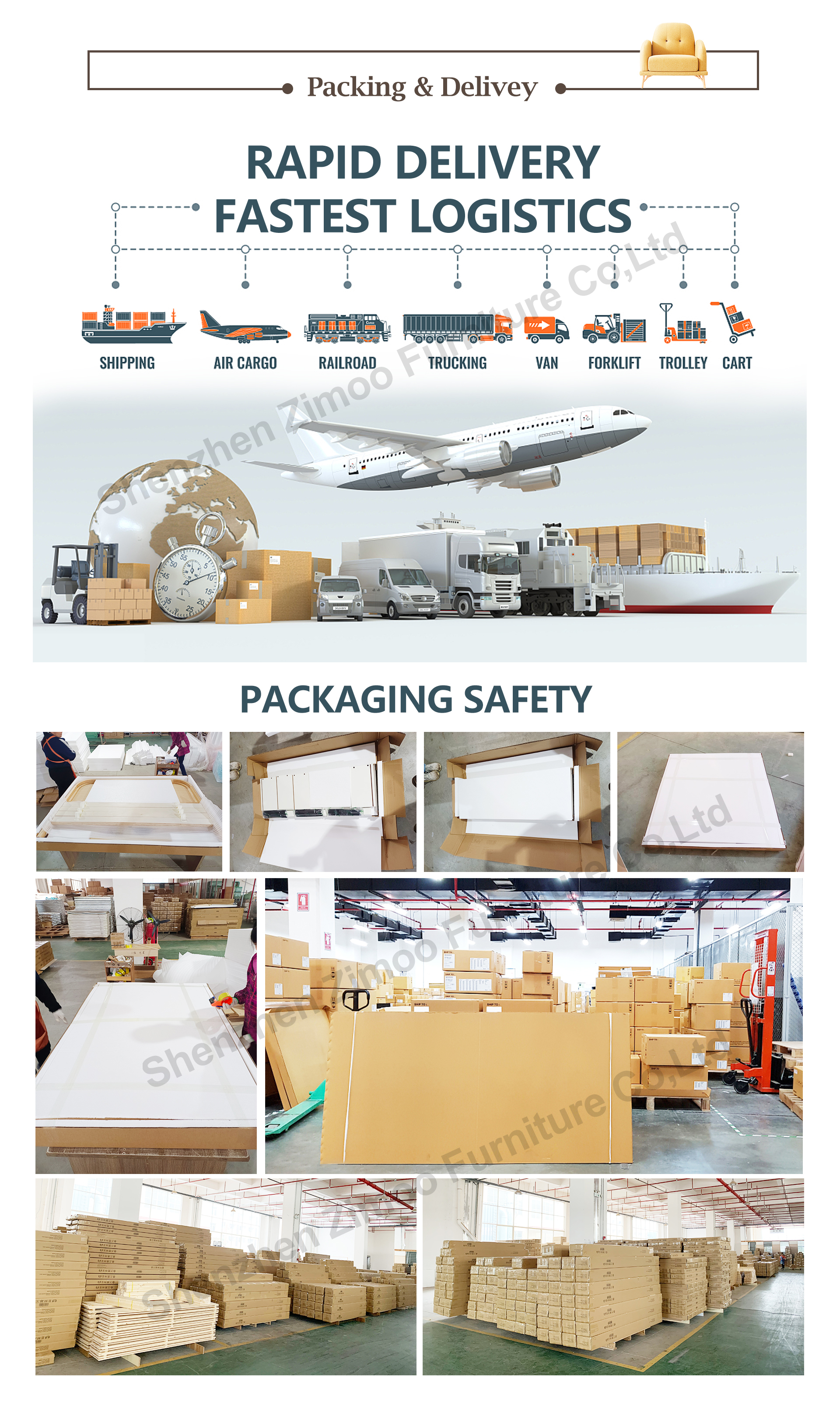 Sofa Packaging and Delivery Details