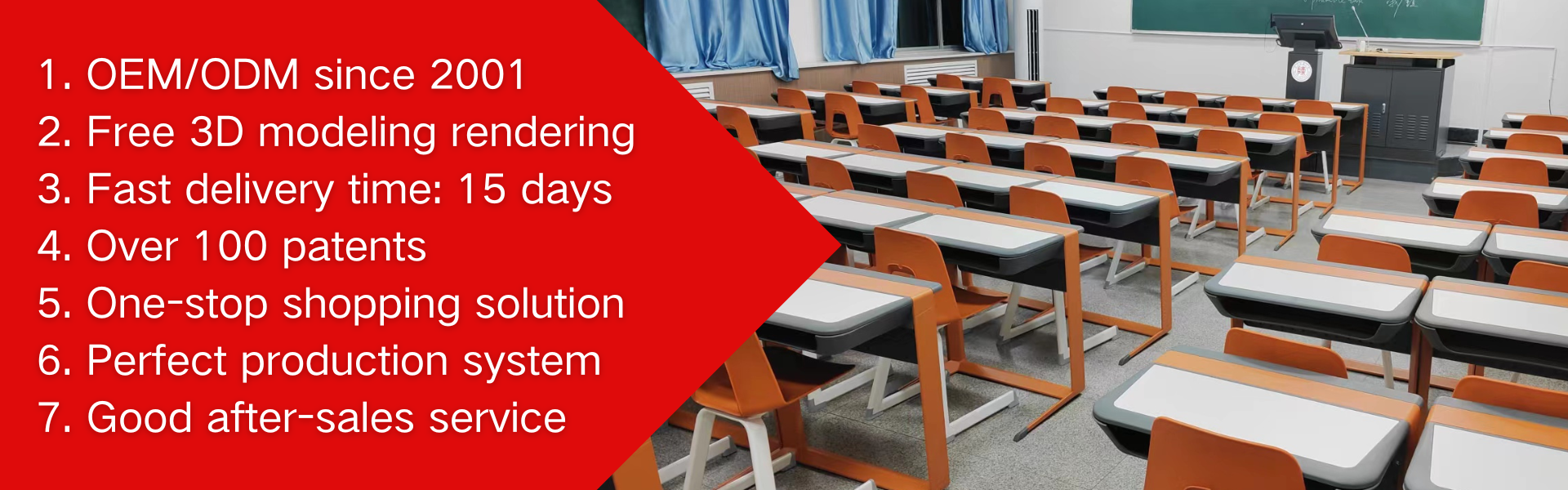 Cafeteria Furniture Set Presentation