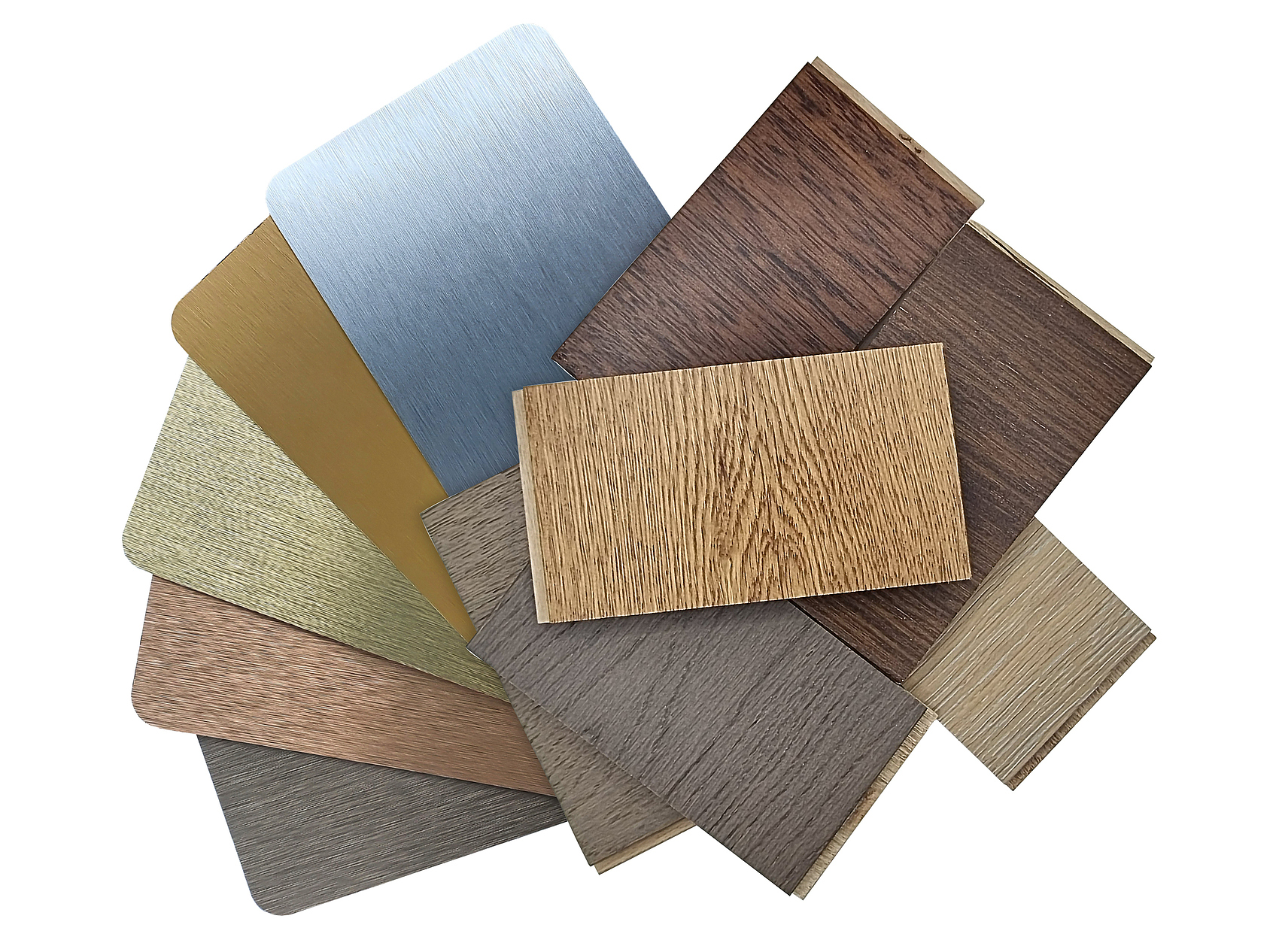 Selected wood grain baking varnish process