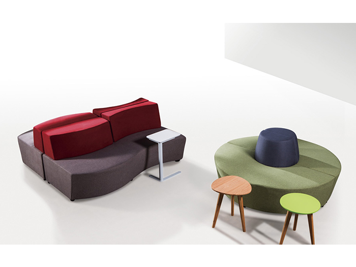 Greenfield Furniture High Quality Collaborative Modern Office Commercial Furniture Upholstered Sectional Modular Sofa