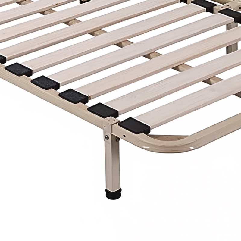 Sturdy Custom Size Pallet Wood Slat Twin Bed Frame Bedroom Furniture Super King Queen Full Size Metal Iron Bed Frames Modern