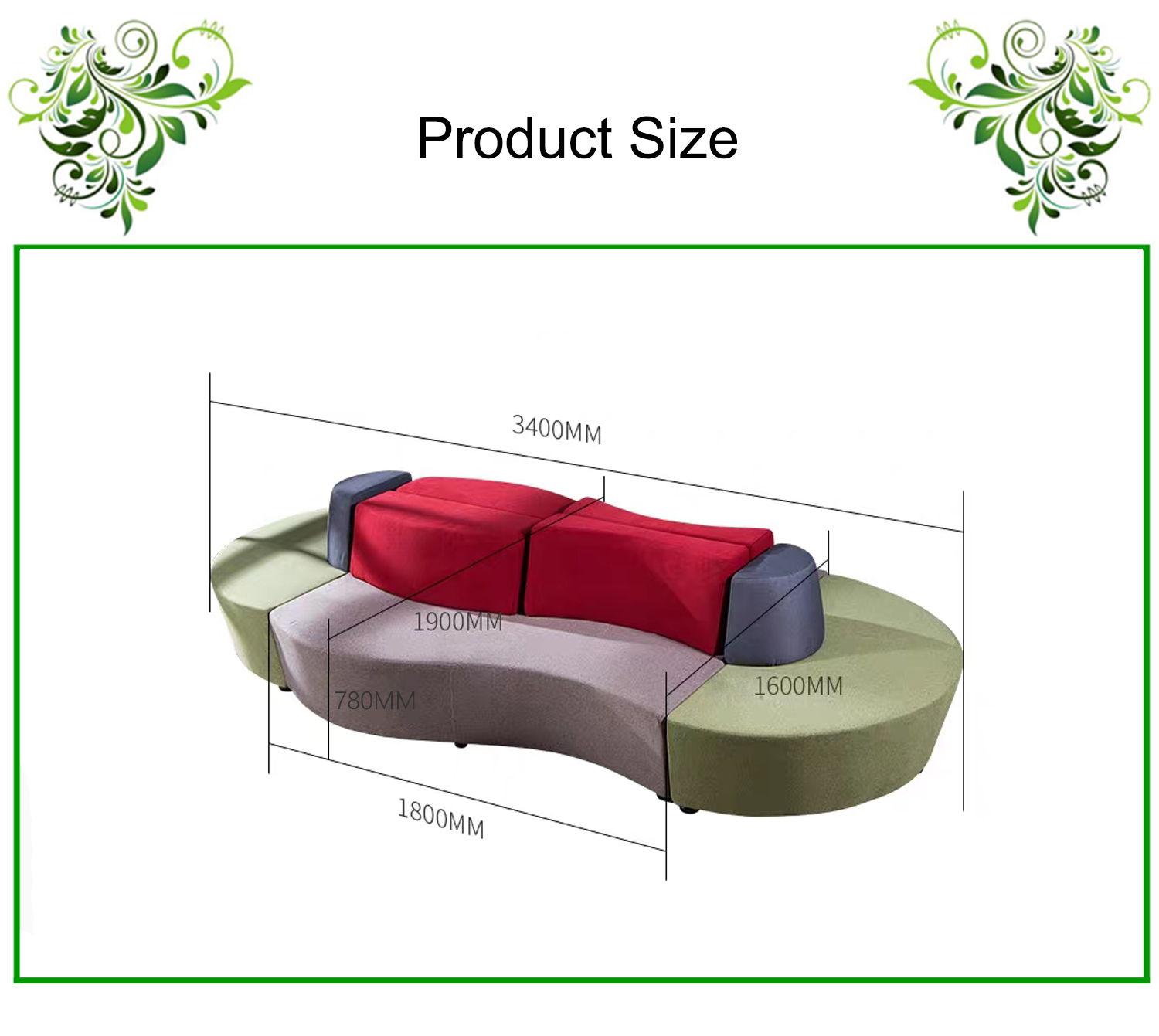 Leisure Sofa CS0010 Setup Options