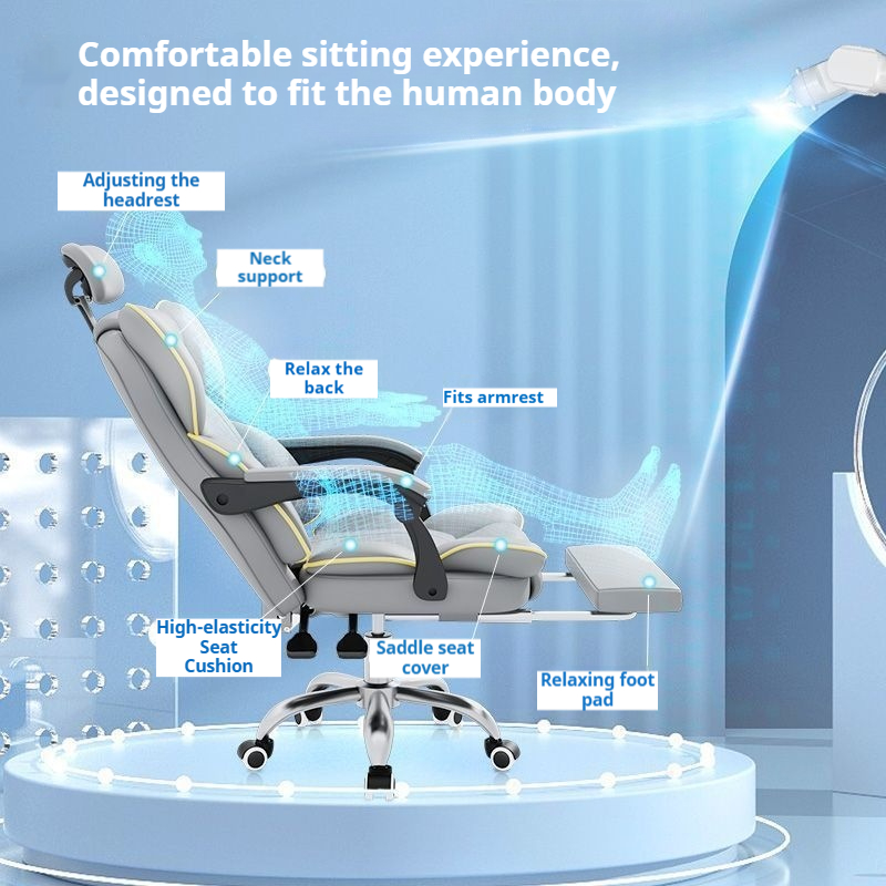 Hot Sale Modern Executive White Pink Ergonomic Office Chair Adjustable 360-degree Rotation Iron Material Home School Use