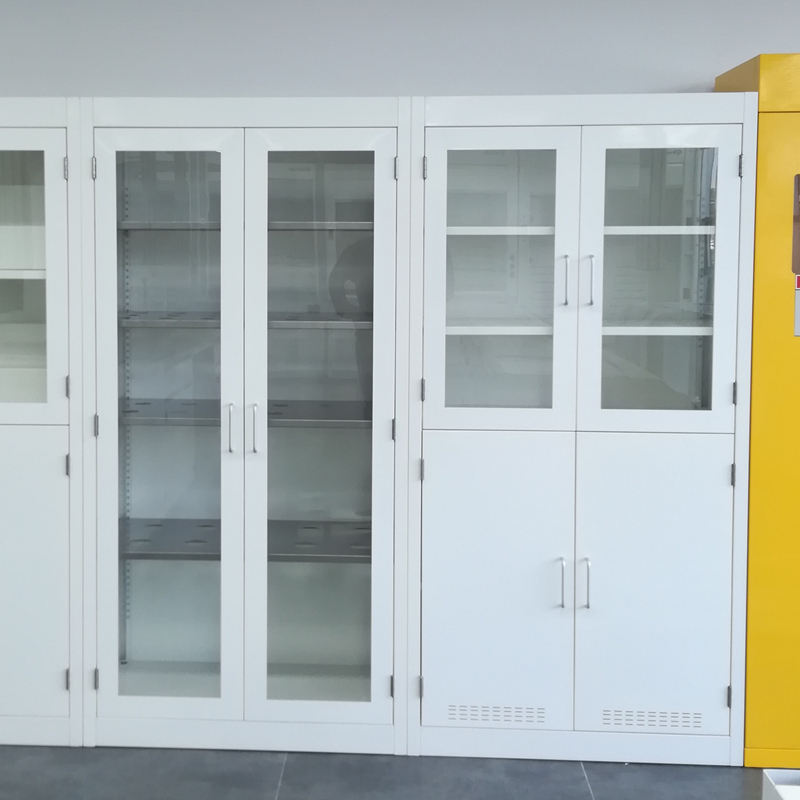 Top Quality Lab Vessel Cabinet Storage Chemical Resistant Steel Cabinet For Glasswares Durable Metal Laboratory Furniture