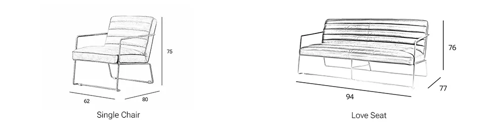 Modern Industrial Chair Framework detail