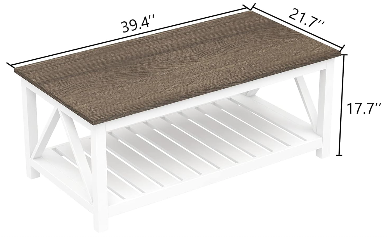 Simple and Modern Living Room Furniture Storage-efficient Easy to Assemble Sturdy Metal Frame Coffee Table Factory Direct Sales.
