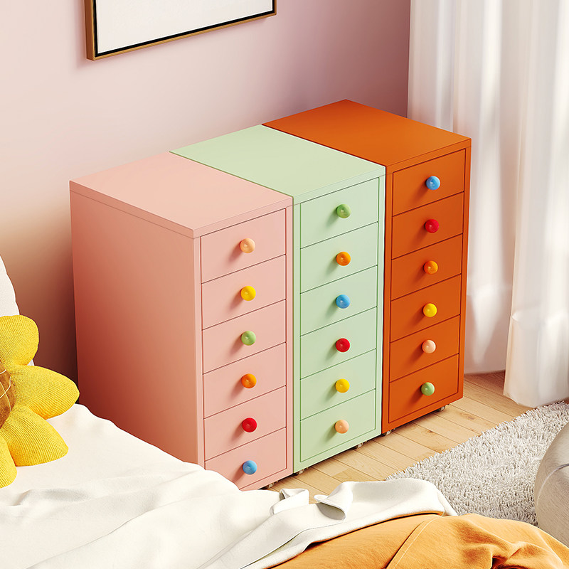 Modern Metal Dresser with 6 Drawers Tall Storage Cabinet for Bedroom Living Room Kids Dressers Chest Drawers Customizable Color