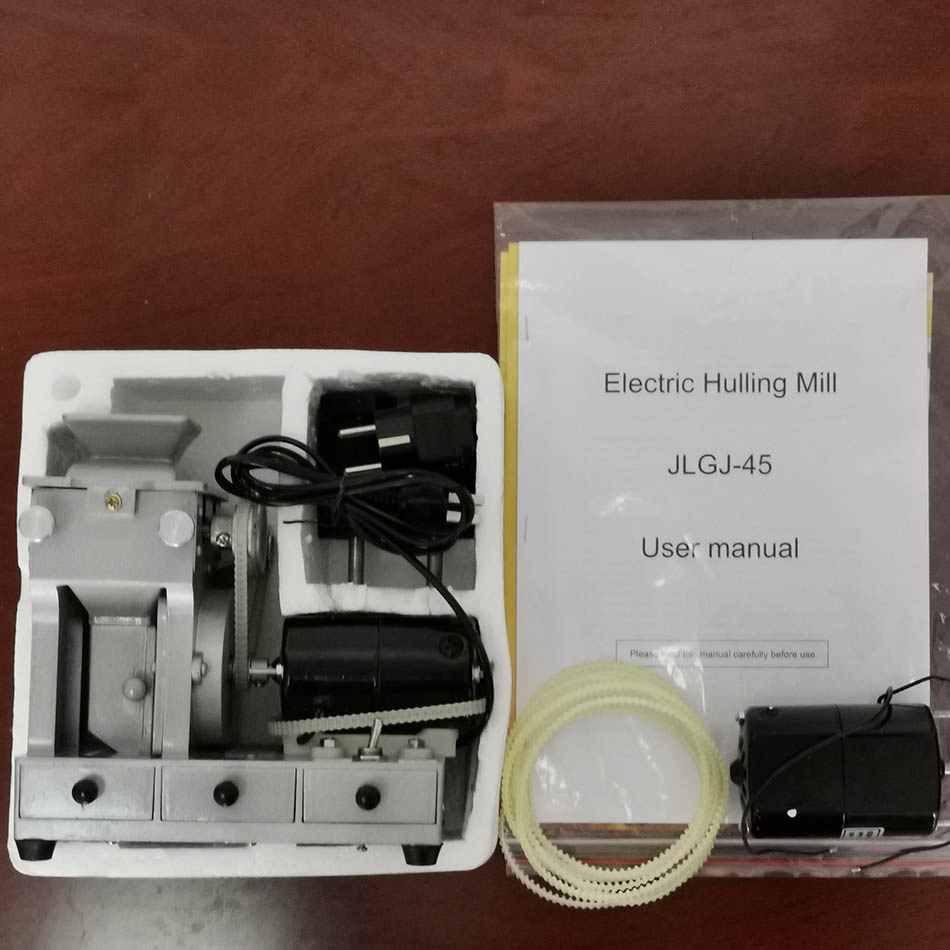 Máquina de prueba de molienda de cáscara de arroz para uso en laboratorio