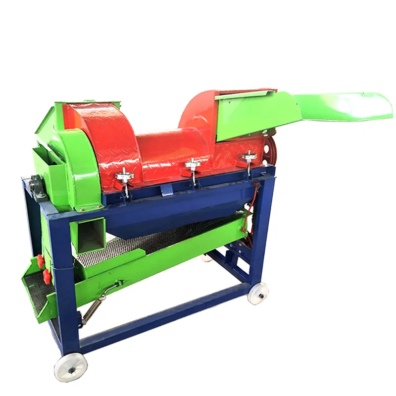 Máquina desgranadora y trilladora portátil eléctrica multifuncional para sorgo, soja, cultivos múltiples, arroz, trigo y maíz
