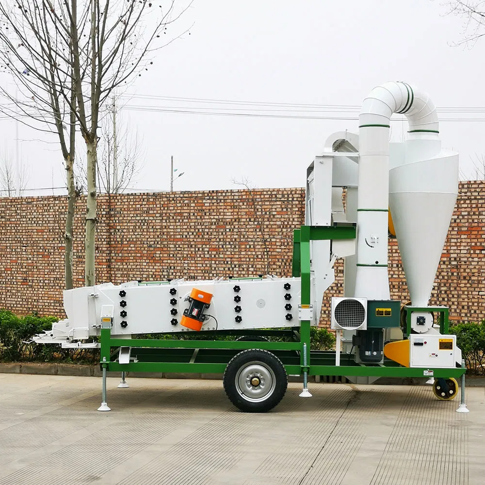 Máquina de limpieza de semillas de trigo, arroz, cebada y paddy, clasificador de pantalla de viento