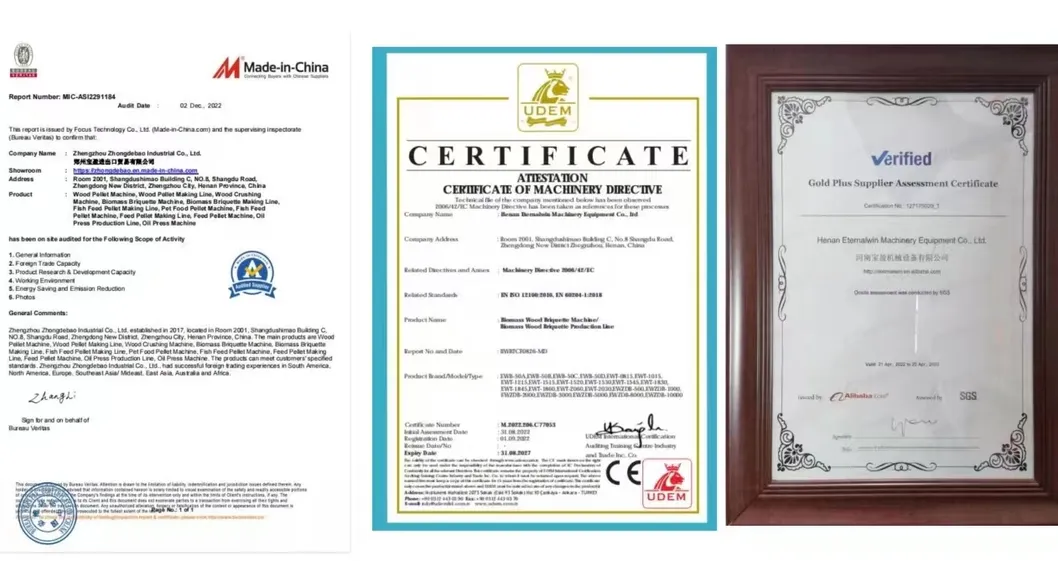 Certificaciones y patentes