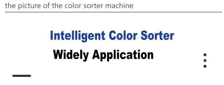 Máquina de clasificación de color para mini semillas, café, sal, arroz, frijoles y granos