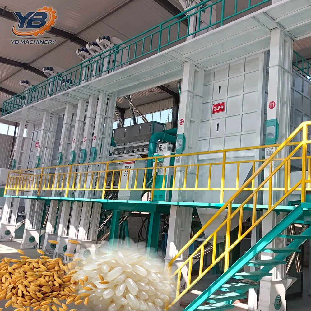 20-100tpd Planta de molino de arroz completa línea de procesamiento automático de arroz paddy
