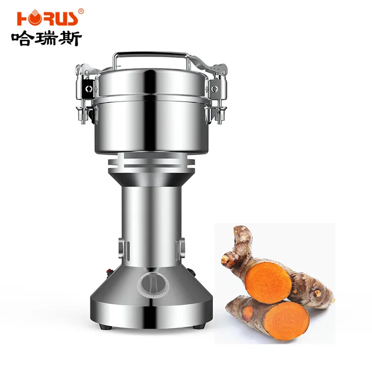 Mini molino hidráulico de arroz, maíz y dal, pulverizador de alimentos secos, molino de harina, maíz, especias, chile, café